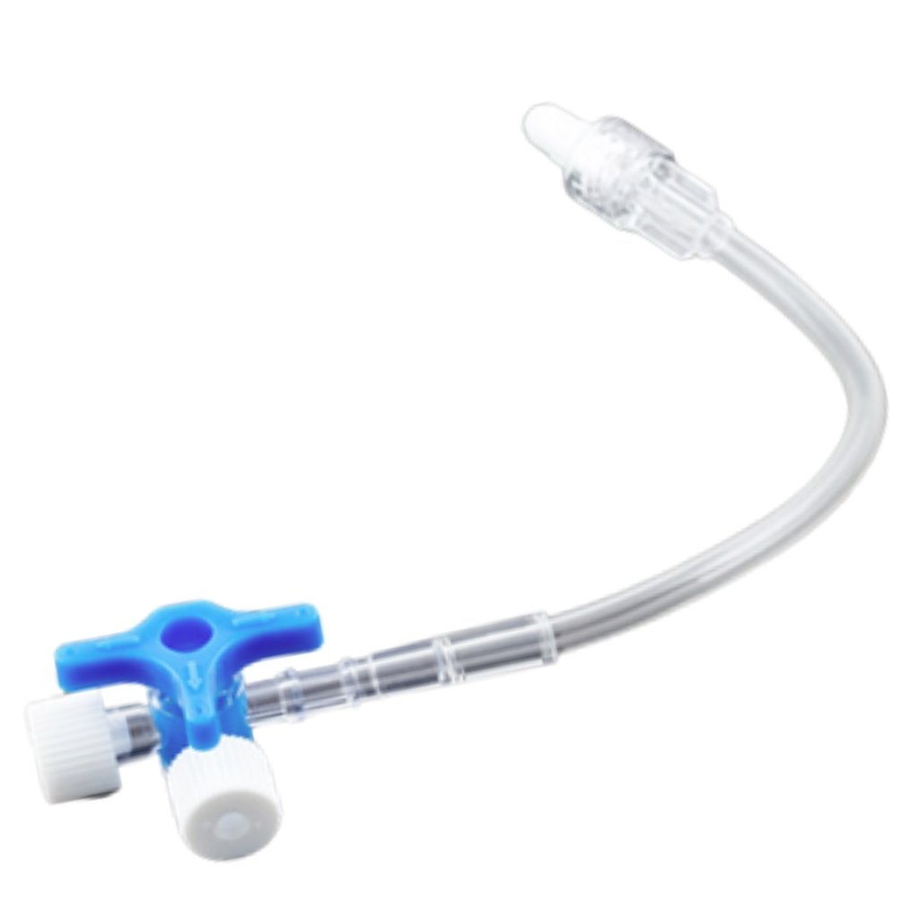 Three-Way Stopcock with Extension Line